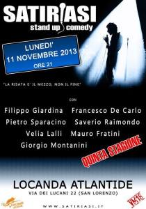 QUINTA STAGIONE LOCANDINA 11 NOVMEBRE