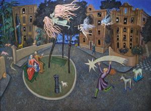 Enrico Benaglia - Nativita 2011 - olio su tela cm. 195x260
