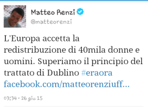 renzi tweet
