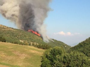 Incendio a Tivoli